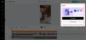 Step 3 edit, export & publish your video