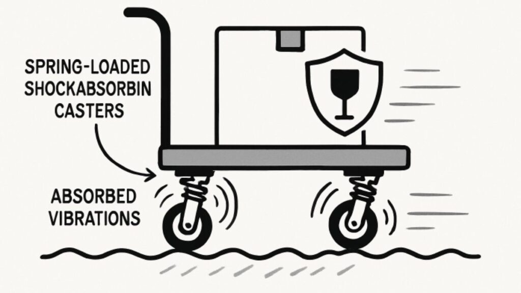 Shock-Absorbing Casters
