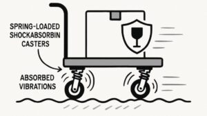 Shock-Absorbing Casters