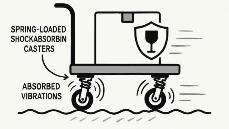 Shock-Absorbing Casters